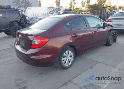 2012 Honda Civic Lx from USA, damaged, VIN 19XFB2F55CE357284